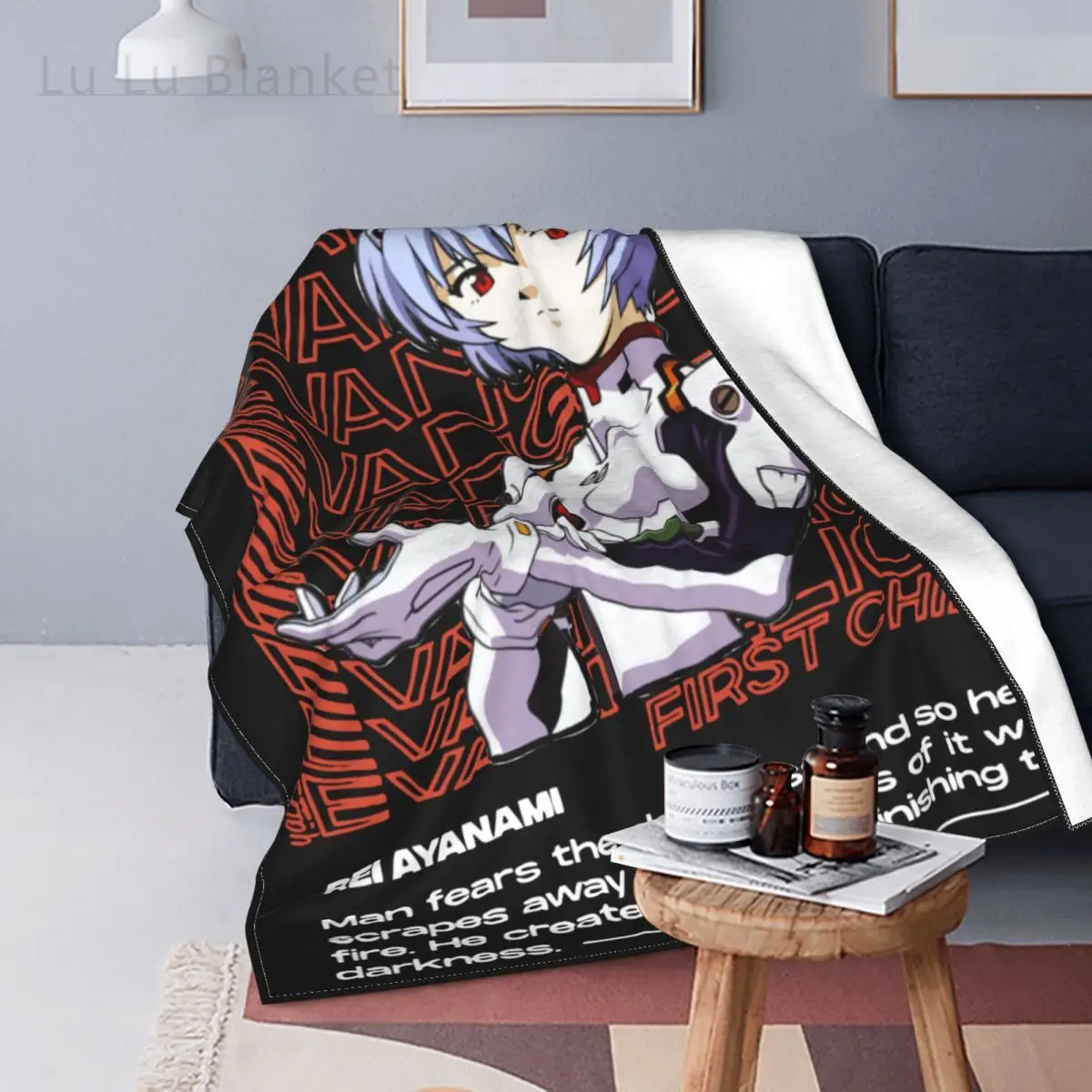 

Волшебное одеяло в стиле аниме, Эва, японская манга, потрясающее одеяло s для дома, ковер