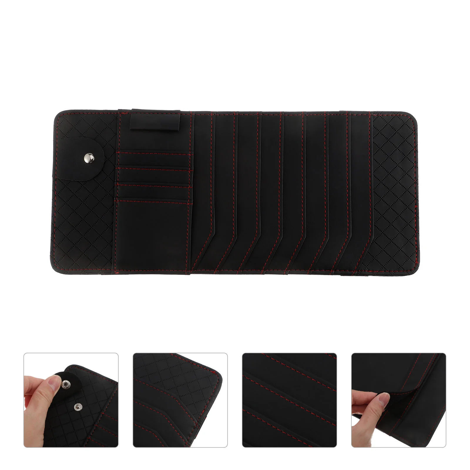 

1pc Portable Durable Car Sun Visor Organizer Car Sun Visor Holder Car Clip Holder