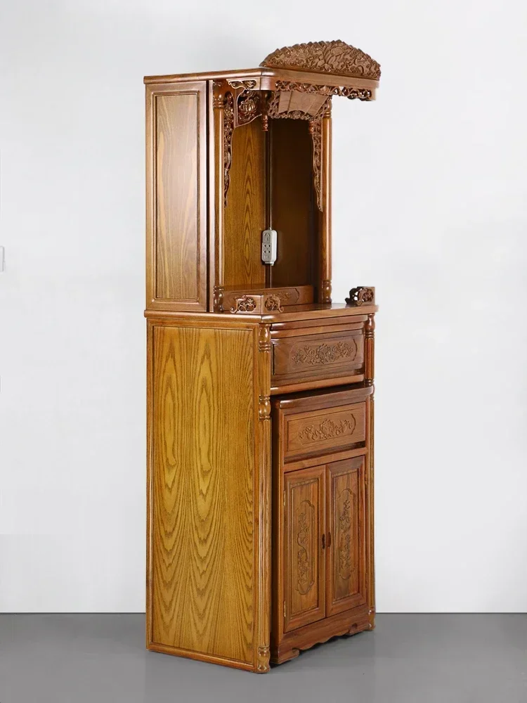 Храм Шкаф для одежды Буддийская зала Святая Будды Бог богатства Домашний алтарь