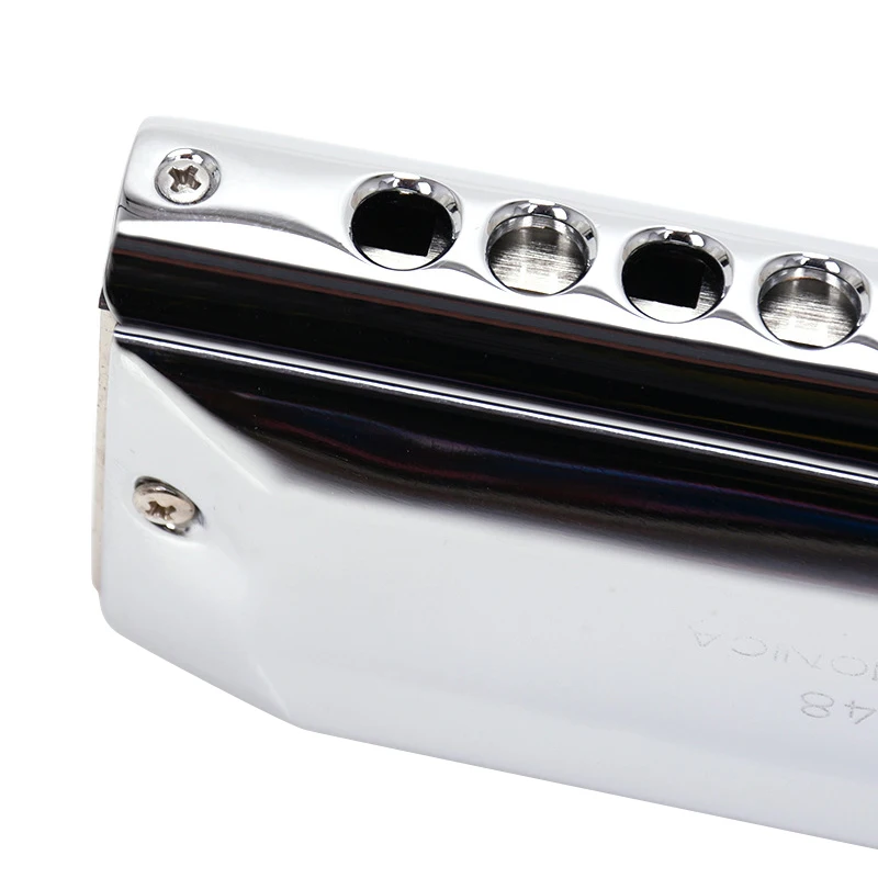 Профессиональная Хроматическая гармоника QIMEI с 16 отверстиями 64 тона ротовой Ключ