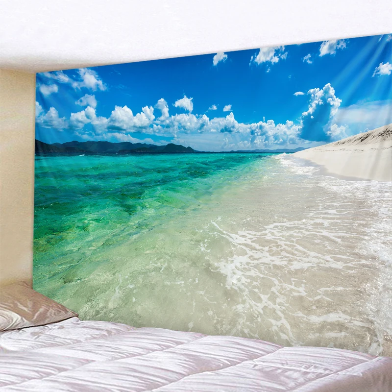 

Charming Sea View Decoration Living Room Tapestry Wall Hanging Indian Mandala Tapisserie Hippie Tapestry Bohemian Wall Covering