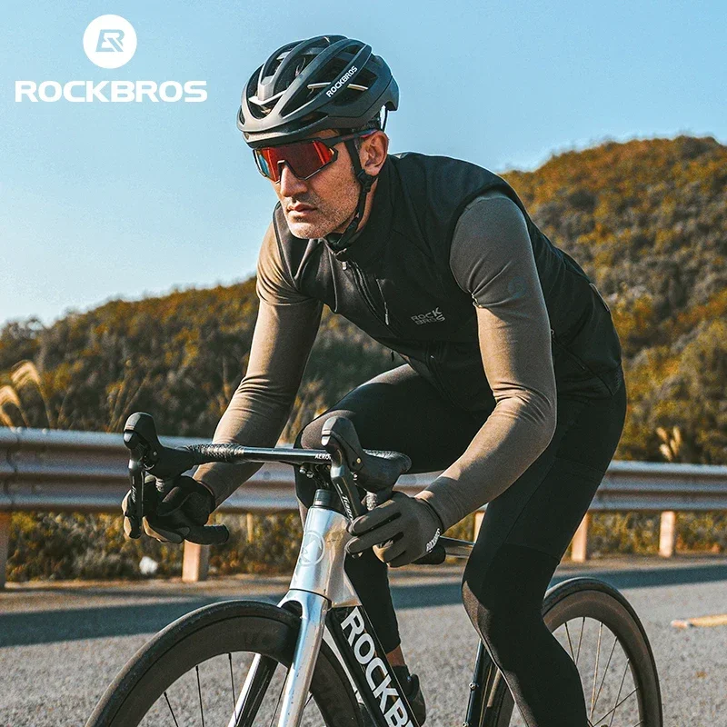 Велосипедный жилет ROCKBROS теплая флисовая ветрозащитная жилетка на флисовой