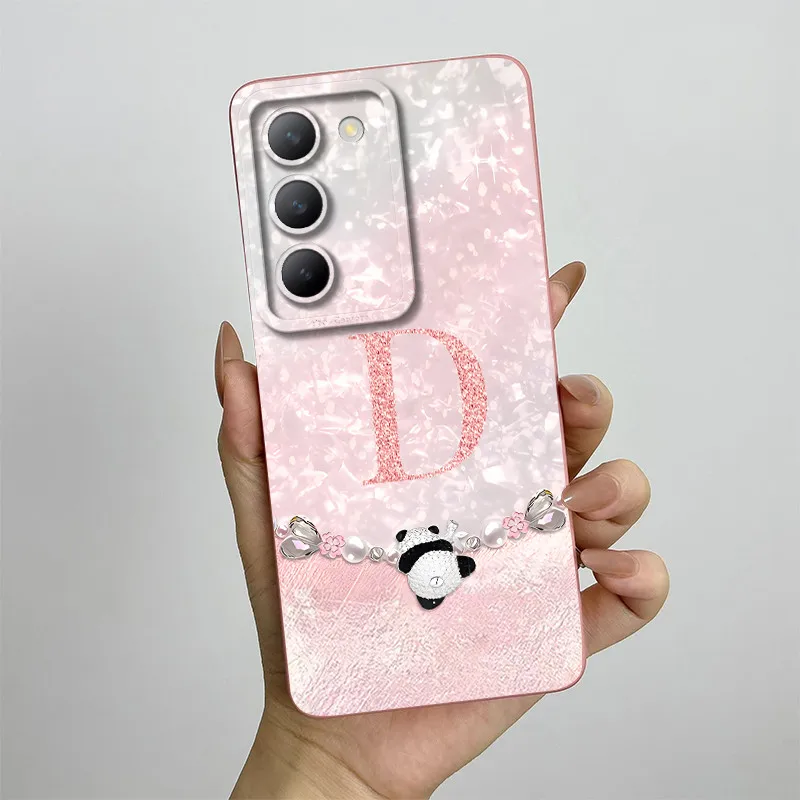 Чехол для Vivo V30 Lite 4G Y200e India V40 SE T3 чехол телефона с милыми буквами короны защита