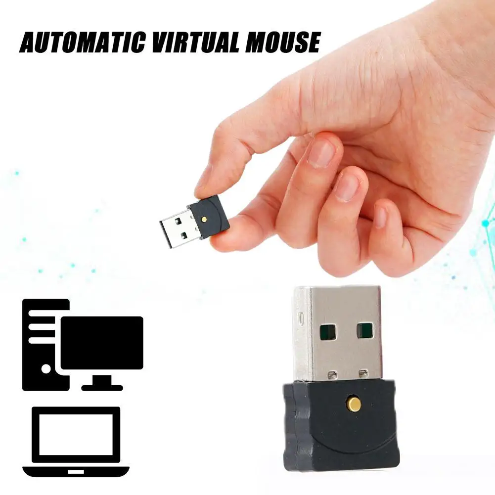 

Mini Automatic Mover Plug And Play USB Automatic Move Cursor Shaker Keeps Awake Indicator Light For Laptop Desktop
