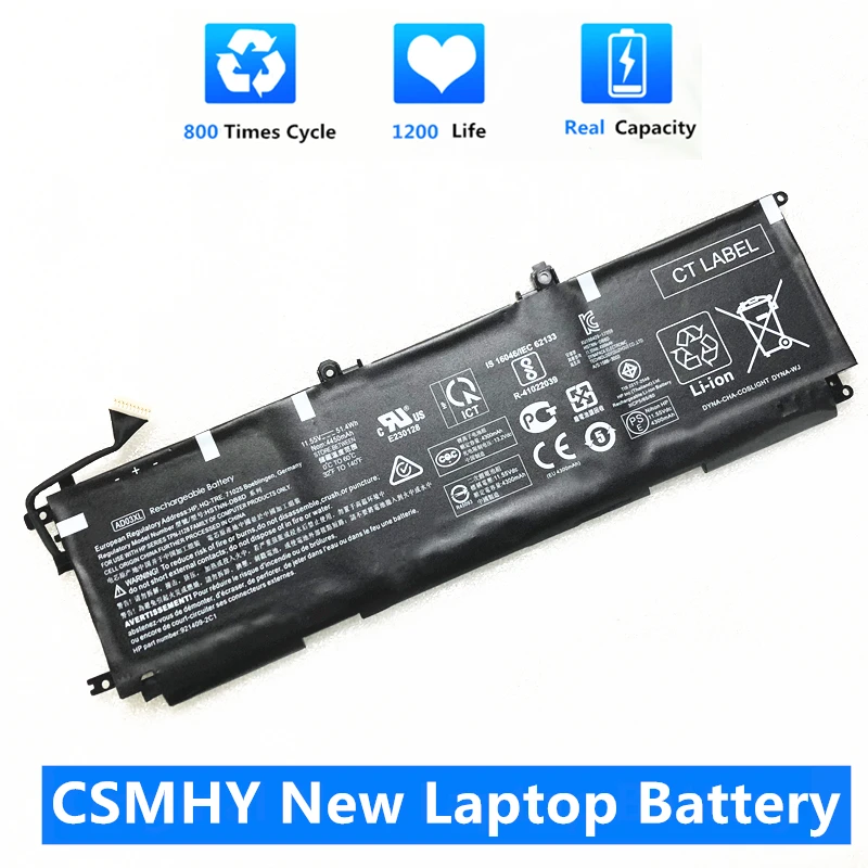 Новый аккумулятор CSMHY AD03XL для HP ENVY 13-AD141NG AD016TX AD017TX AD015TX AD019TX AD018TX AD101TX AD103TX AD109TX