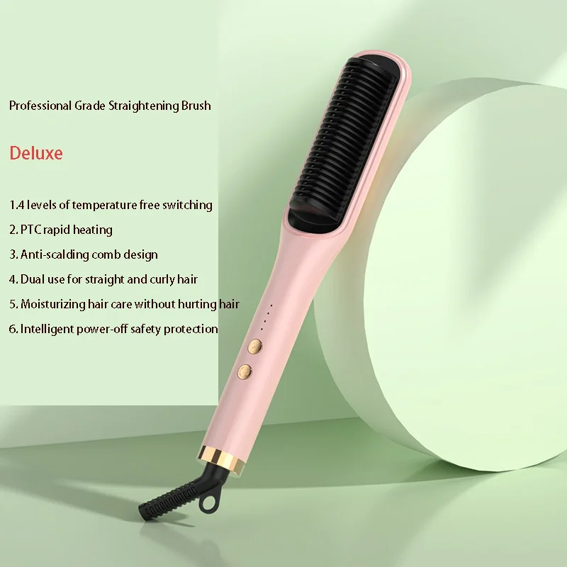 Hair Straightening Comb Negative ion Hair Straightener Hair Straightener Curling Dual-use Splint Dormitory Household Electric enlarge