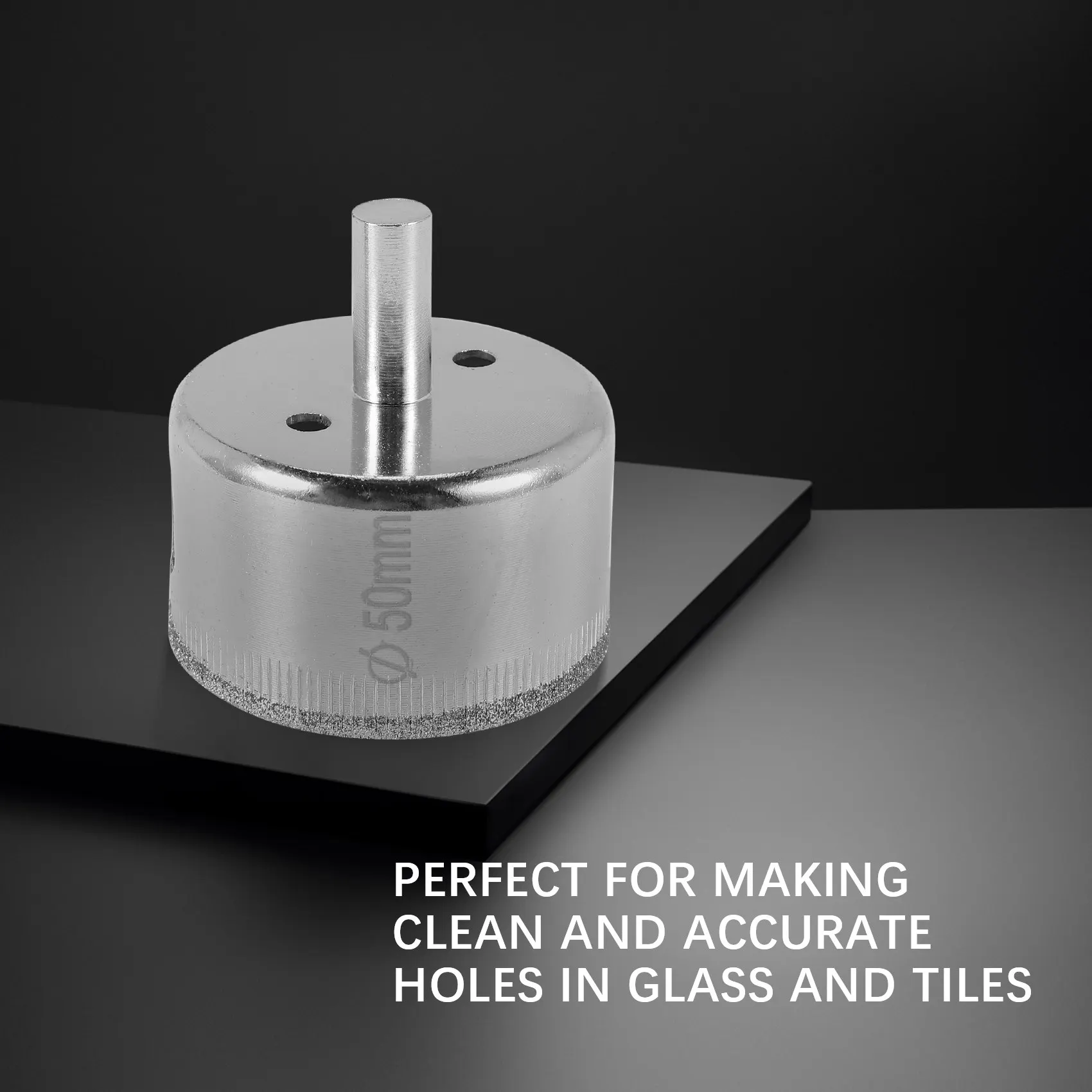 Алмазная пила для отверстий набор из 10 насадок 3-50 мм резки плитки керамики