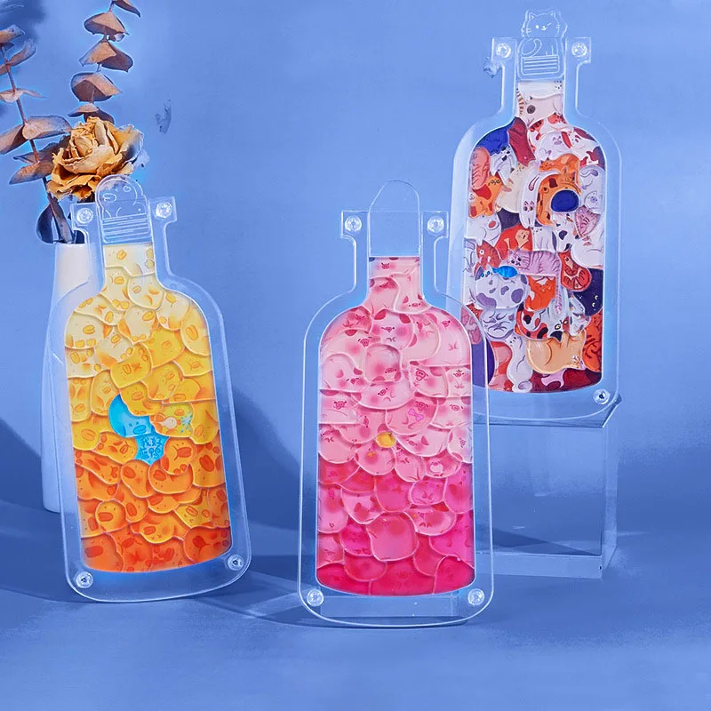 

Детские пазлы, акриловая прозрачная головоломка в виде кошки, животные, искусственная головоломка в бутылке, креативные детские игрушки ручной работы, подарок для мальчиков и девочек