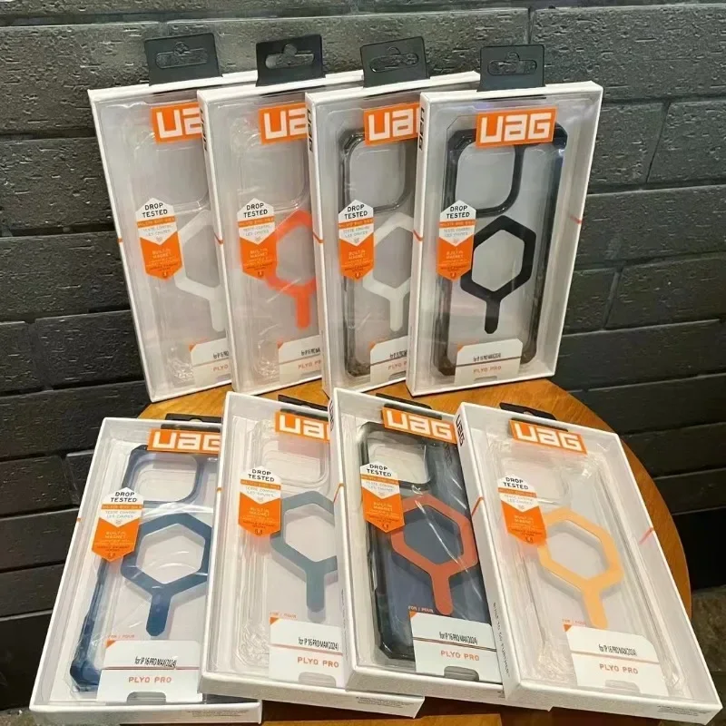 Прозрачный Чехол BXU Plyo Pro AG MagSafe Для Apple iPhone 16 Max/Pro/Plus — Магнитный Противоударный