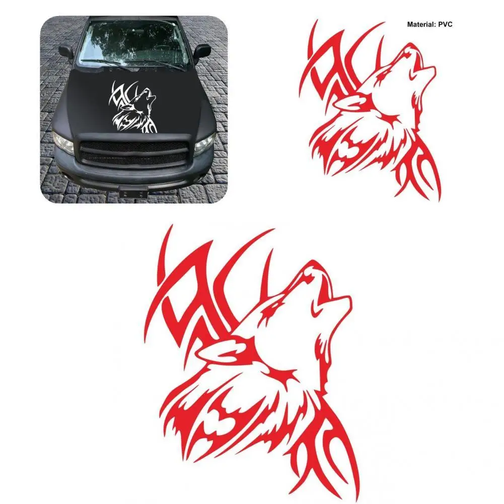 

Крутой красивый Воющий волк виниловая наклейка Водонепроницаемая декоративная наклейка стильный узор для квадроцикла