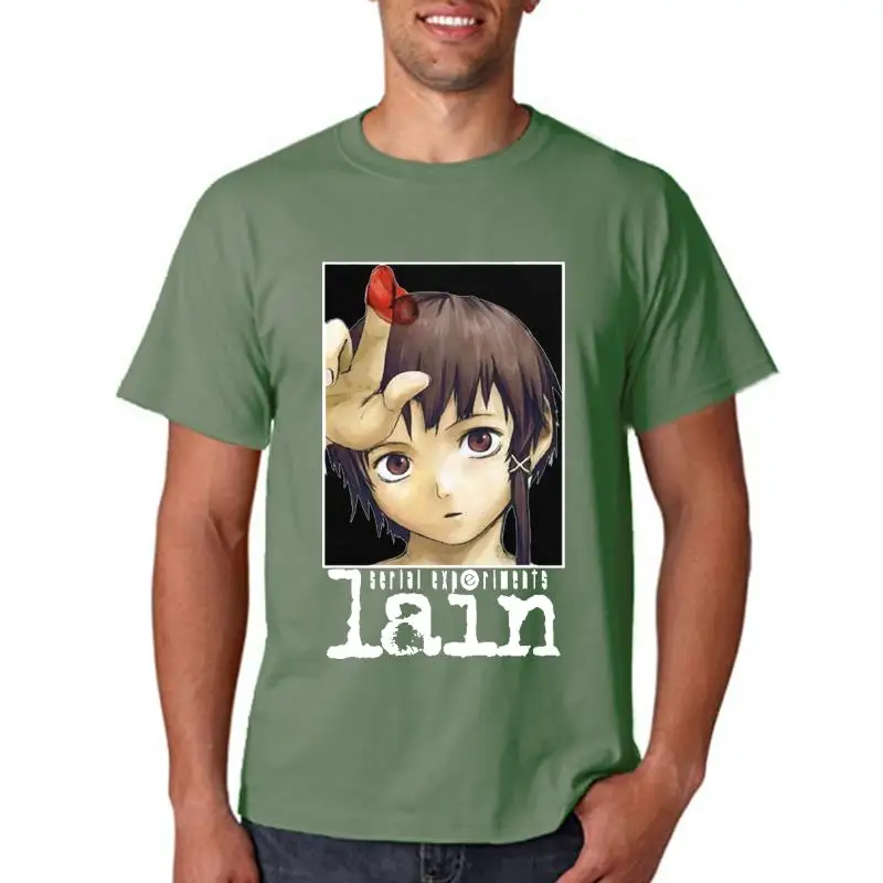 

Hot Sale O-neck Tees Tops Serial Experiments Lain Print Oversize High Quality T-Shirt Comfortabled Unsiex Hip-pop Couple Tshirts