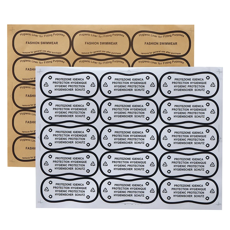 30 шт./партия, наклейки на бикини, 4 х10 см