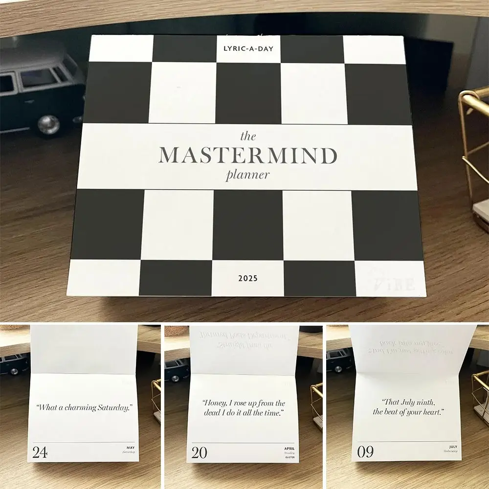 Забавный настольный календарь Calenda 2025 ежедневное украшение дома новогодние