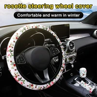 car steering wheel cover rose flower auto interior decoration steering wheel cover universal car accessories