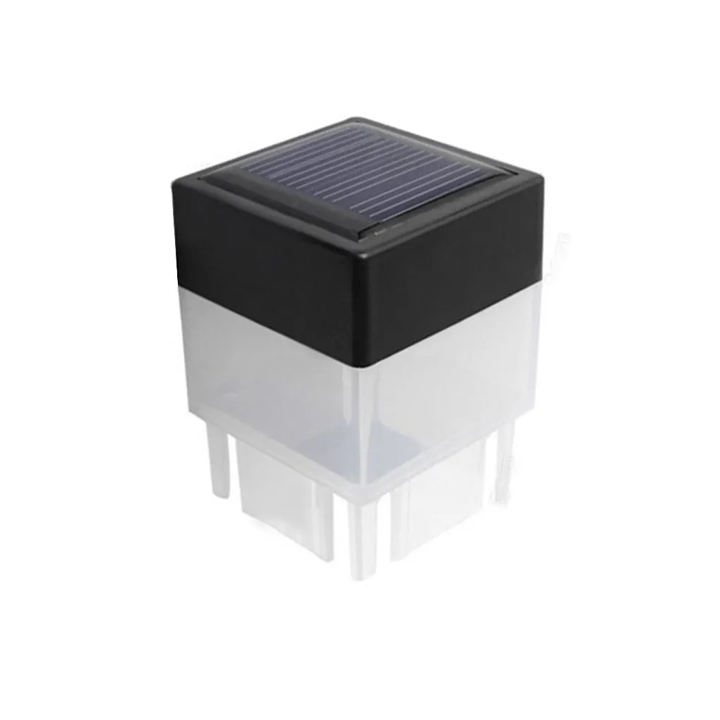 

Уличный перезаряжаемый светильник для столбов, прямоугольная садовая лампа на солнечной батарее для забора, ландшафтного освещения, белый ...