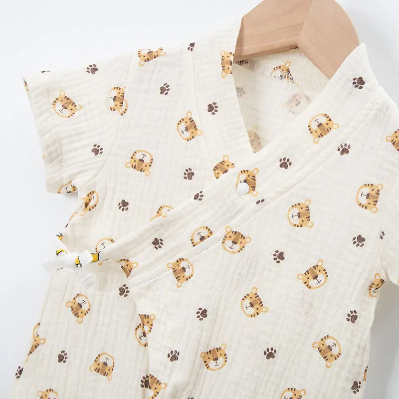 

Baby Unisex One Piece Romper Infant Polyester / Cotton Cute Jumpsuit Four Seasons Out for A Journey Clothes