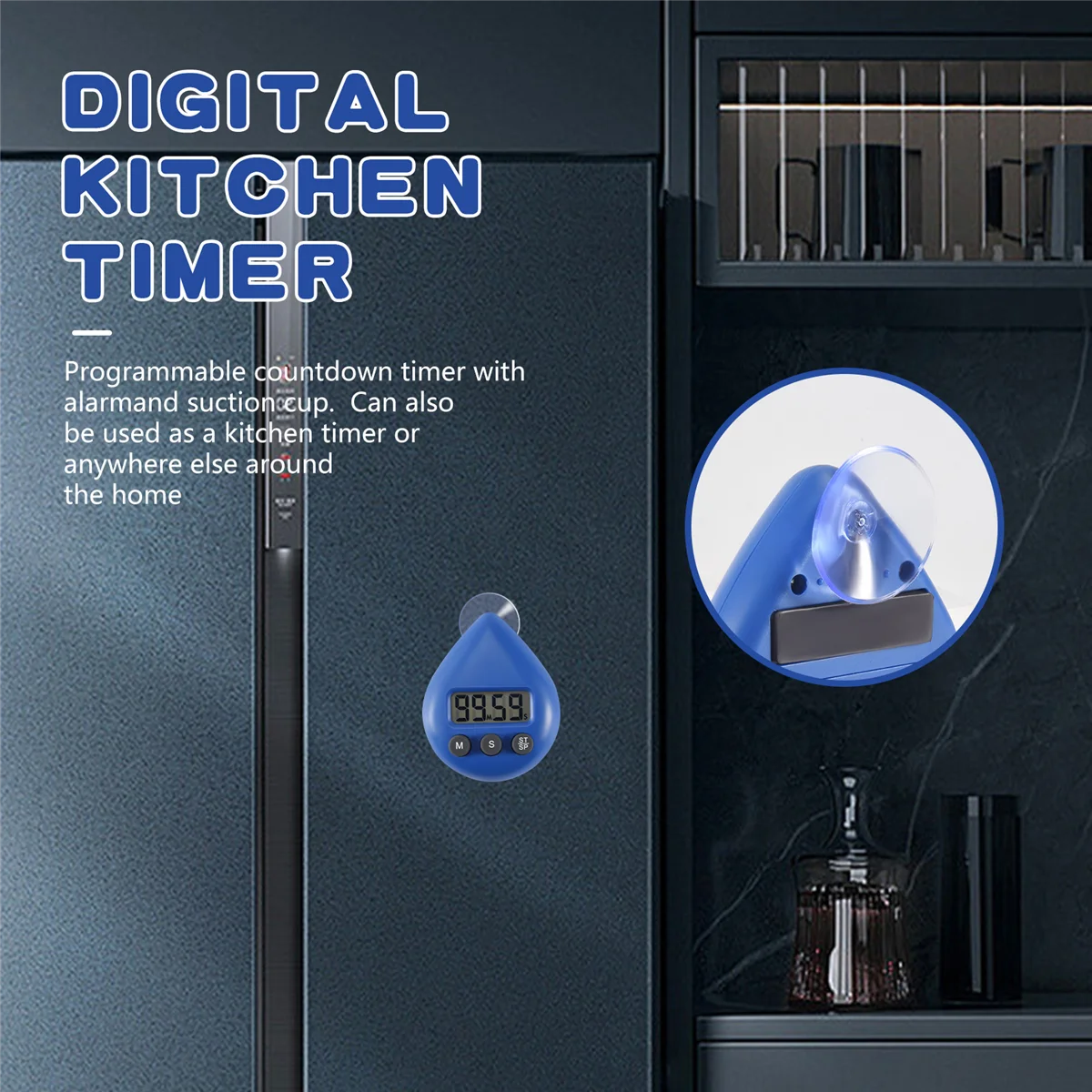 Цифровые часы для ванной комнаты водонепроницаемые душа таймер температура