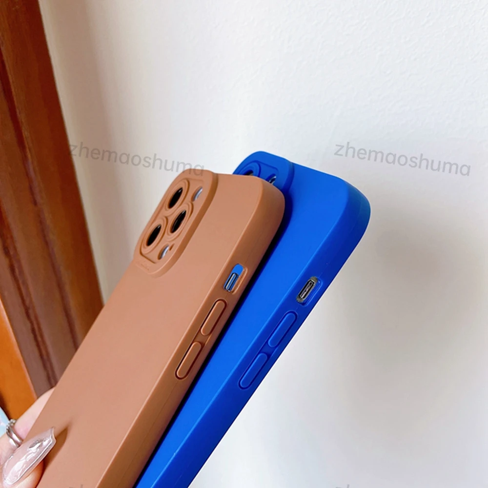 new crossbody necklace cord lanyard square liquid silicone phone case for iphone 13 12 11 pro xs max x xr 7 8 plus se soft cover free global shipping