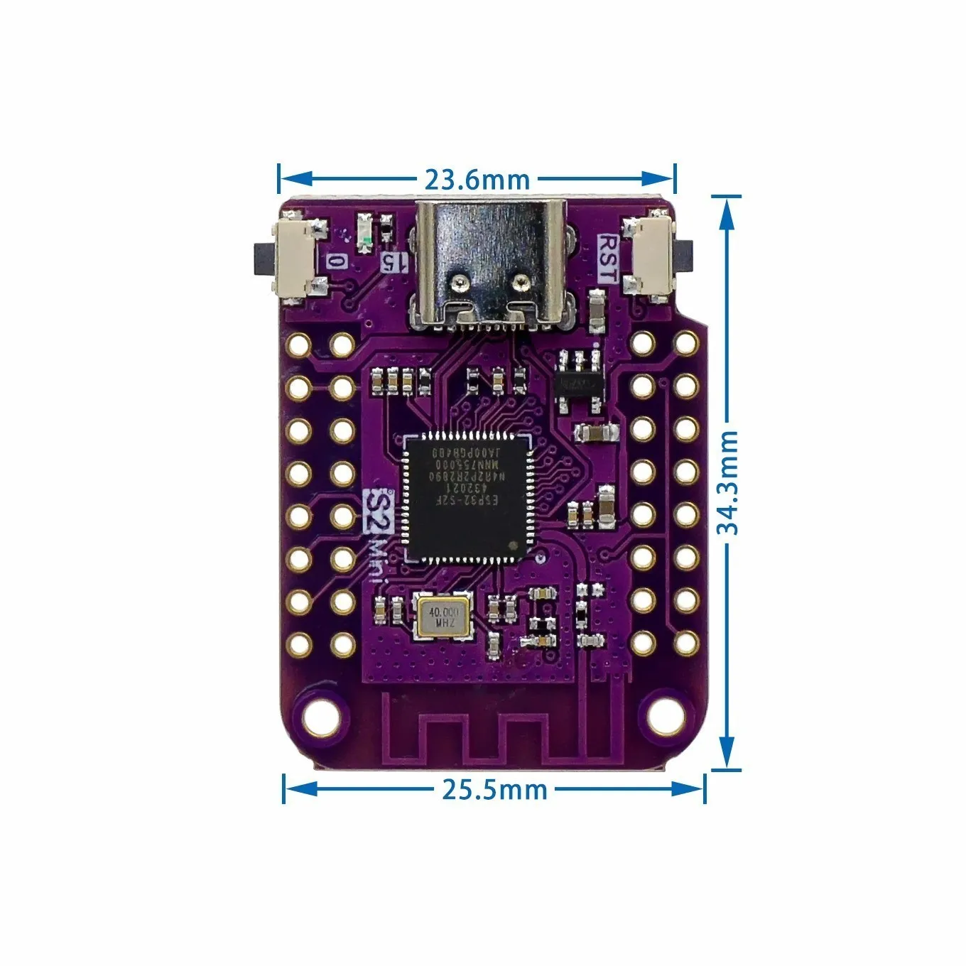 Мини-плата ESP32 S2 с поддержкой Wi-Fi