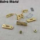 Металлическая Прямоугольная вешалка с петлей для сумок, оптовая продажа, модный набор замков, фитингов, женская сумка, сумочка, кошелек