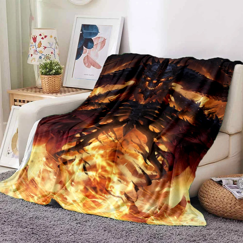 

Diablo Art Printed Blanket Flannel Soft Plush Sofa Bed Throwing Blankets Anime Blanket Gedruckt Bettdecke Sofa Geschenk Gift
