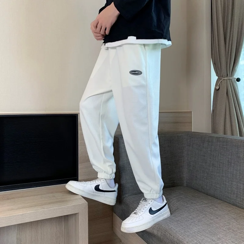 

2023 Sprin Autumn New Joer Pants Men Drawstrin sweatpants Cropped Pants Casual Comfortable Tracksuits Plus Size ym Pants