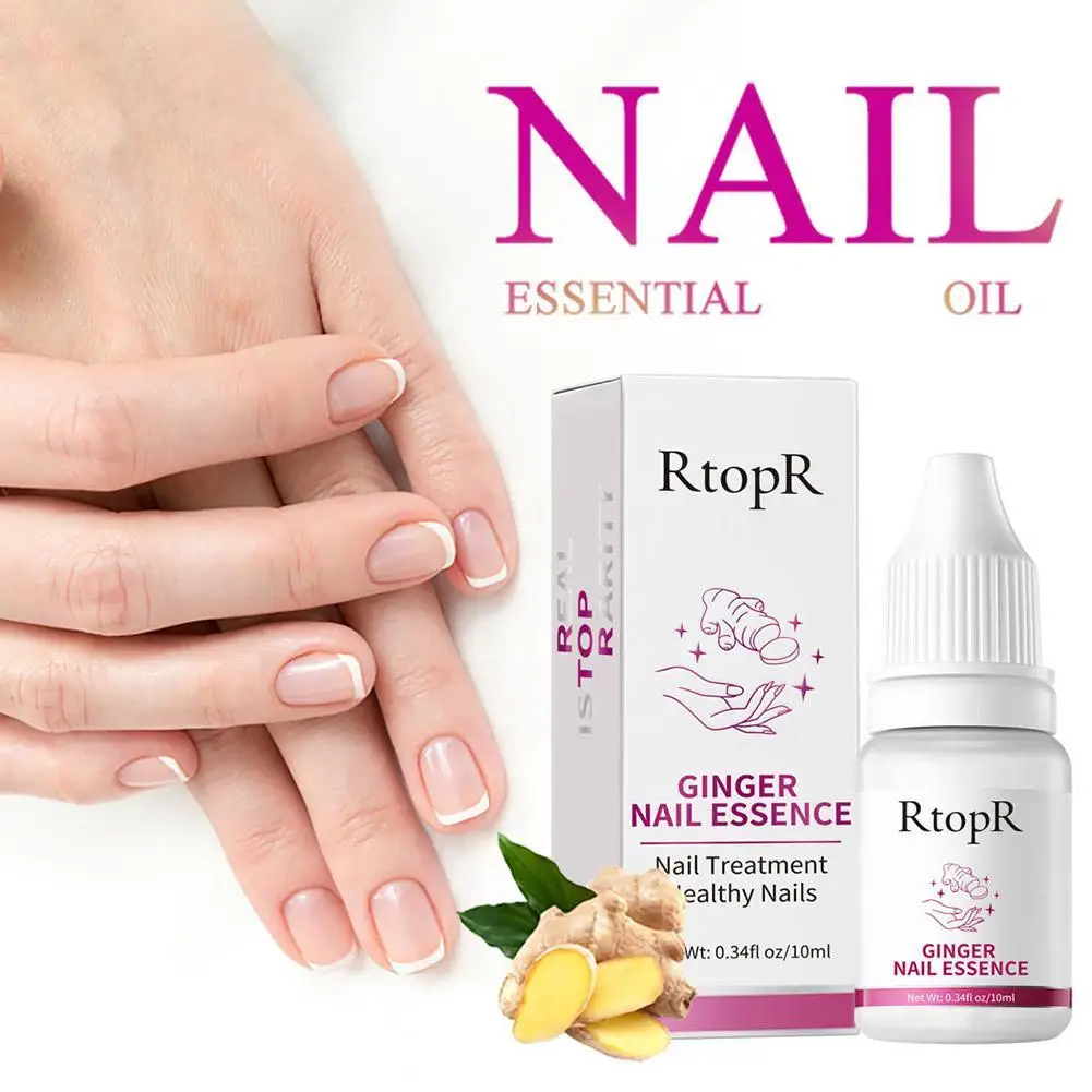 

10ml Ginger Nail Fungal Treatment Serum Onychomycosis Paronychia Anti Infection Toe Fungus Essence Repair Gel Hand Feet Care