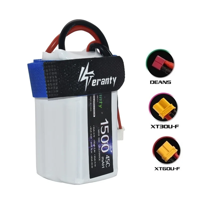 

14.8V 1500mAh 45C 4S Lipo Battery Spare Part For RC Car Airplane Boat Drone Quadcopter With T XT30 XT60 Pulg 4s 14.8V Batteries