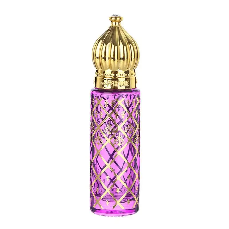 

Essential Oil Roller Bottle Fancy Color Bronzing Glass Perfume Bottle Empty 8ml Empty Fragrance Oil Bottle Vintage Perfume