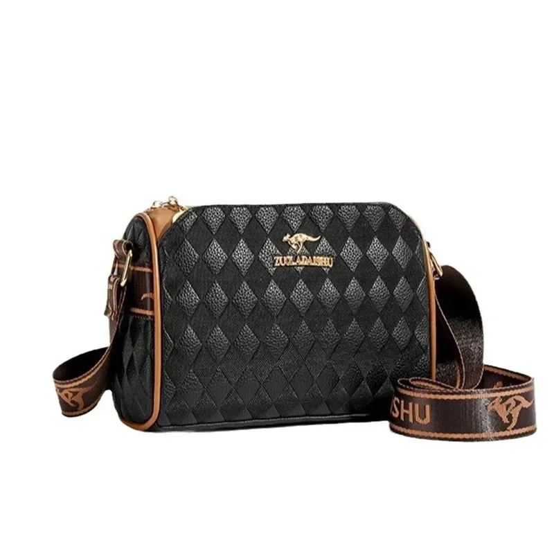 2024 Новая женская сумка через плечо модный и простой дизайн цилиндрическая