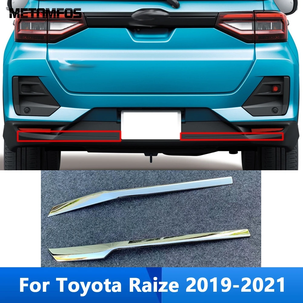 

Для Toyota Raize 2019 2020 2021, хромированный задний бампер, спойлер для корпуса, диффузор против царапин, сплиттер, аксессуары, Стайлинг автомобиля