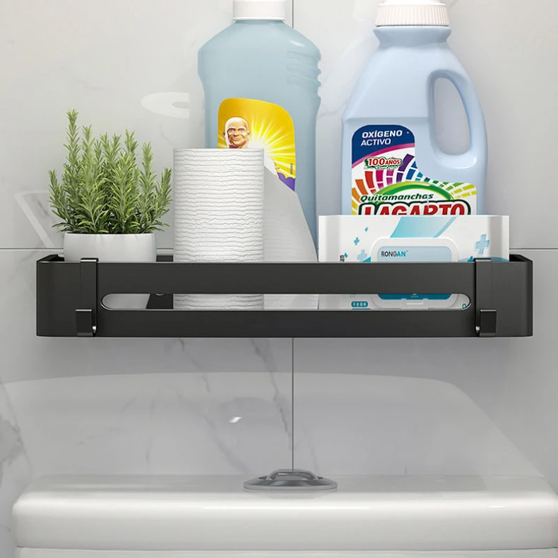 Треугольная стойка для хранения полотенец и душа черные угловые полки Настенный