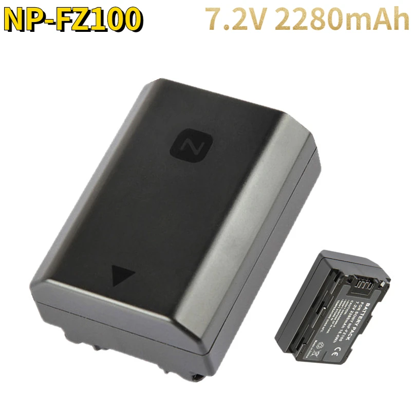 

Dinto 1pc 2280mAh 7.2V NP-FZ100 NPFZ100 NP FZ100 Digital Camera Battery Rechargeable Batteries for A9 ILCEA-9 A7R3