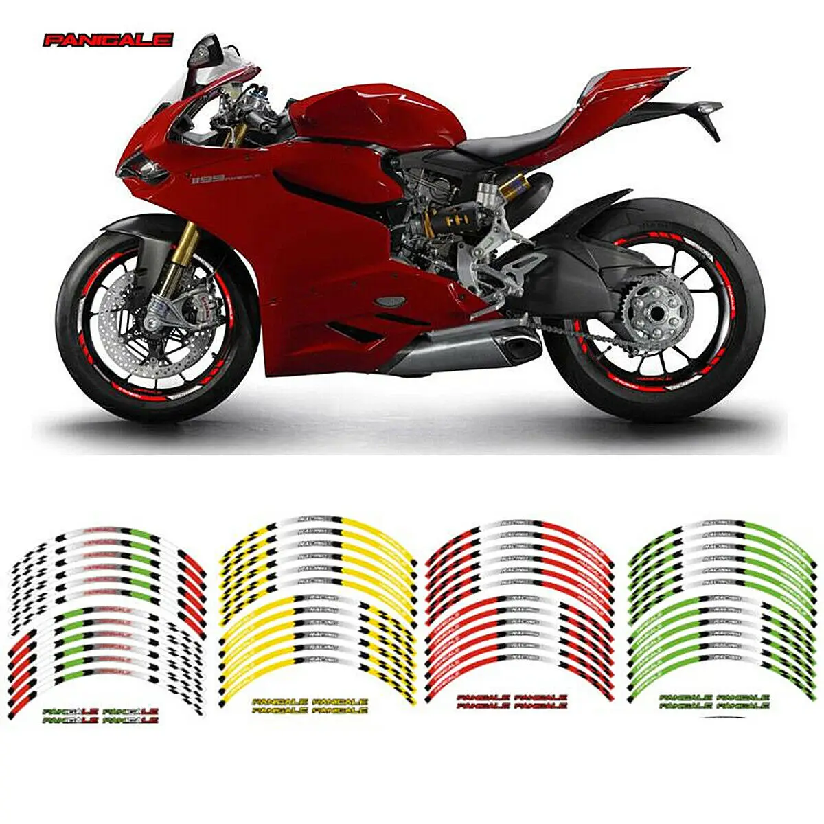 

DUCATI Wheel Rim Stripes Tape Sticker For 899 959 1199 1299 Panigale V2 V4 S/R