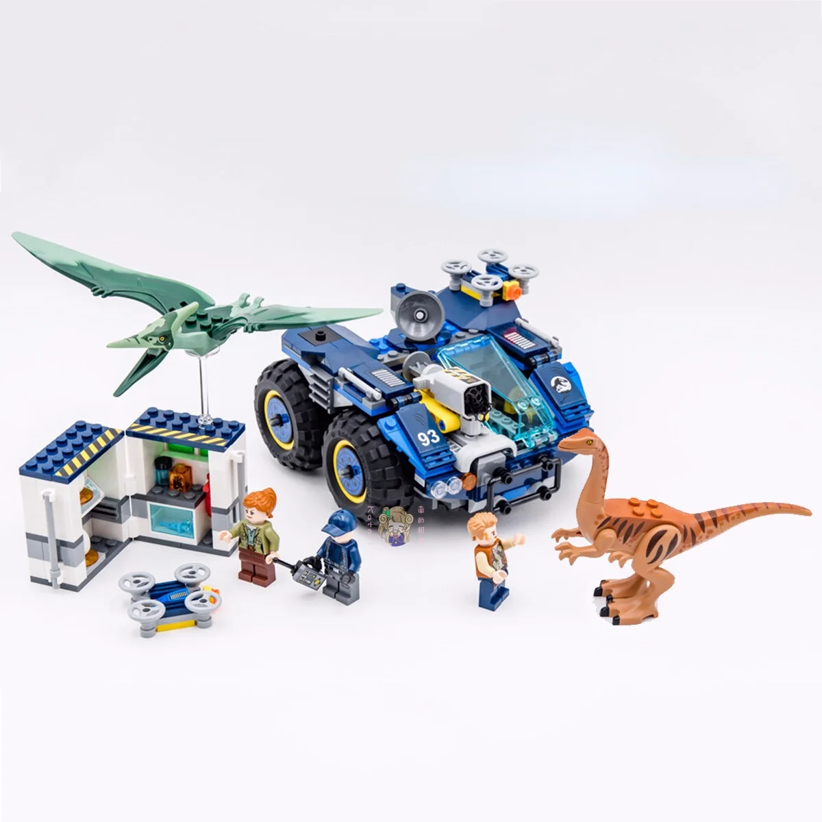 

409pcs Jurassic Set Model World Gallimimus and Pteranodon Breakout Building Blocks Fit 76940 Bricks Dinosaur Toy Gift For Kids