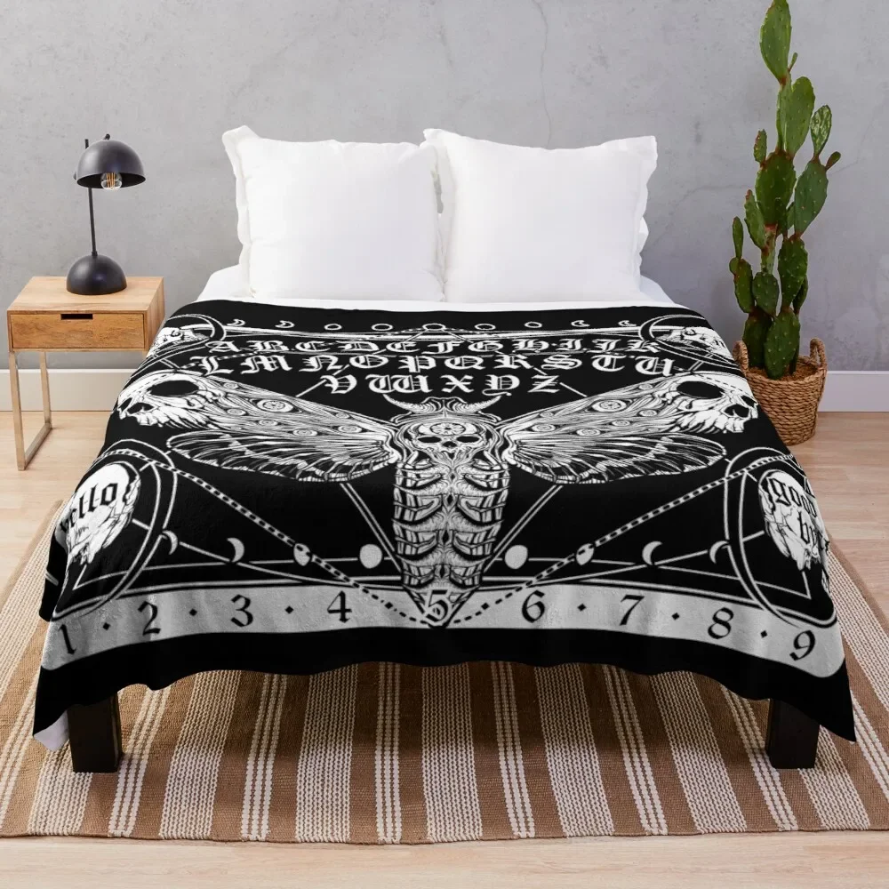 Плюшевое одеяло Death Moth флисовое из шерпа с бабочкой и животными для мальчиков