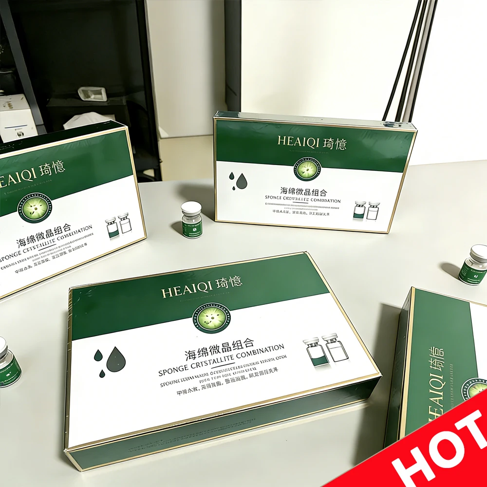 Фото Зеленая морская губка с микрокристаллическим лиофилизированным коллагеновым экстрактом для очищения пор и укрепления кожи лица №1