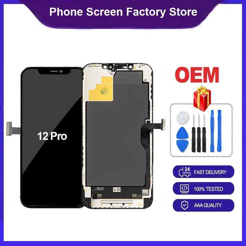 

OEM HE OLED Incell Display For iPhone X XS XR Max 11 11Pro 12 Pro Max 12 LCD Display Touch Screen Replacement Assembly