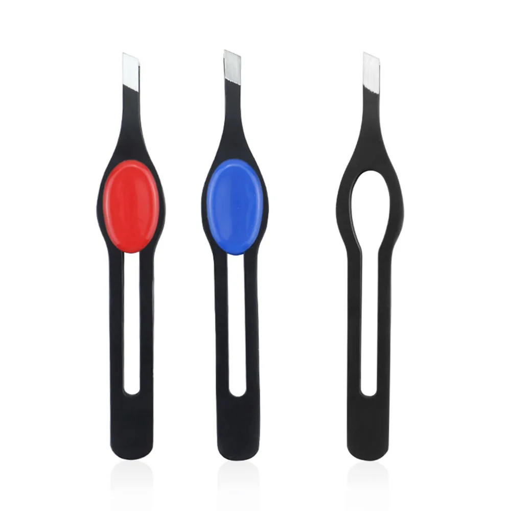 

1PCS Stainless Steel Eyebrow Tweezer Face Hair Removal Tweezers Colorful Makeup Eyelash Tweezer Eye Brow Clips Makeup Tools