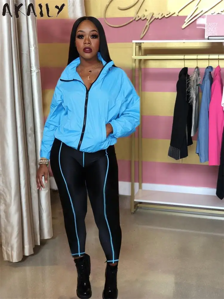 

Akaily Fall Pink 2 Two Piece Sets Traccksuit Womens Outfits 2022 Long Sleeve Zip Up Jackets And Pants Sets Female Sweatsuits