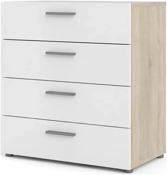 Современный комод с 4 выдвижными ящиками/комод в дубовой конструкции ящиками для