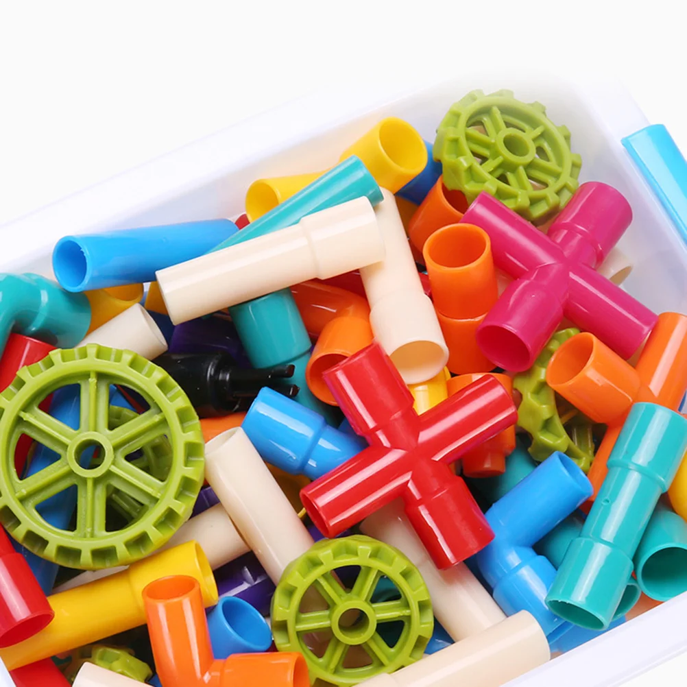 

Educational Playthings Toy Assembly Kids Puzzle Tube Pipe Pipeline Building Blocks Child Toys