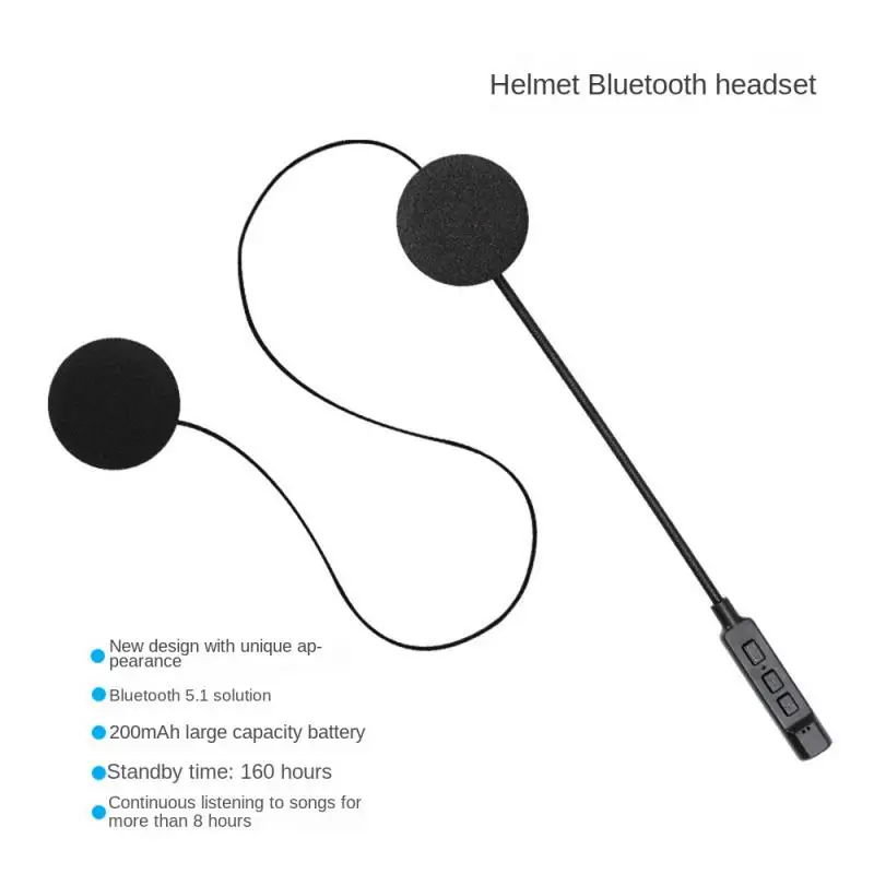 

High Quality bluetooth-compatible Hands-free Wireless Motorcycle Helmet Wireless Riding Headset Motorcycle Accessories Durable
