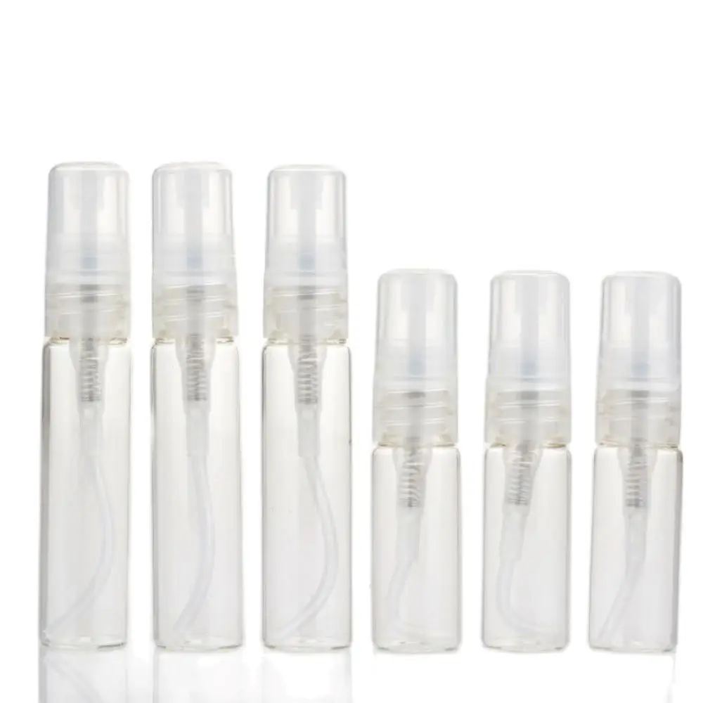 

100pcs 5/10ml Refillable Perfume Glass Bottle Travel Empty Spray Atomizer Bottles Mini Sample Vials Cosmetic Packaging Container