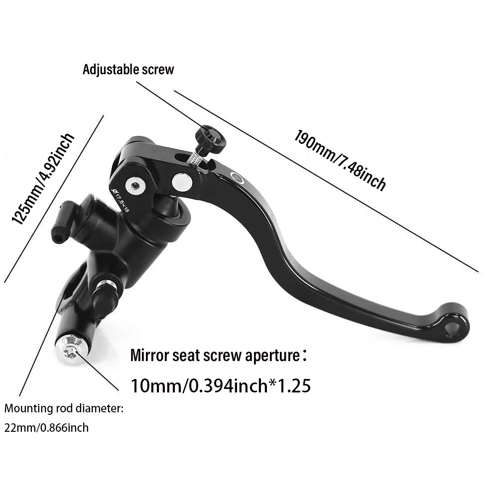 Мотоцикл 17.5RCS рычаг тормозной муфты главный цилиндр насос радиальное крепление