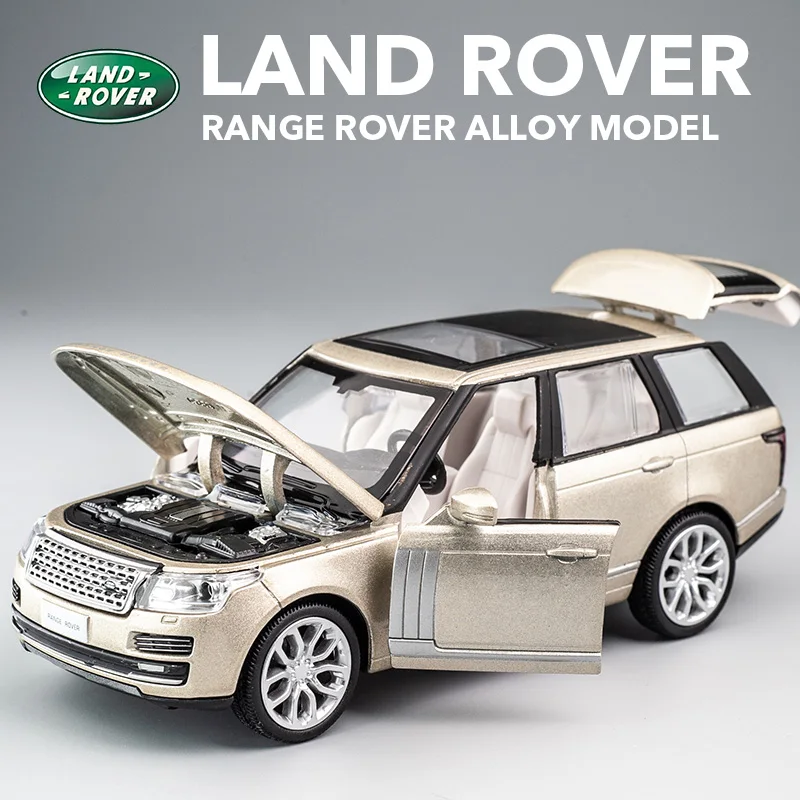 

Caipo Land Tiger Range Rover Alloy Car Model Land Tiger off-Road Sound and Light Warrior Children's Toy Car Simulation Car Model
