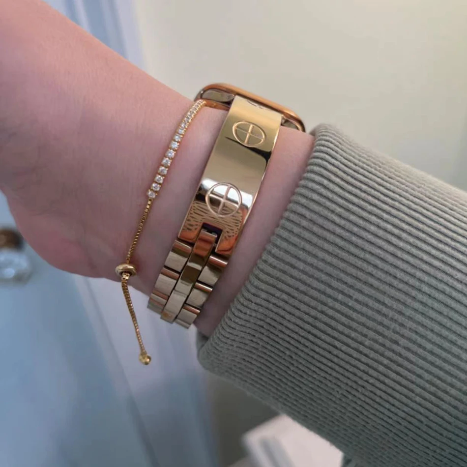 Ремешок из нержавеющей стали для Apple Watch Band 46 мм 38 40 41 44 42 45 49
