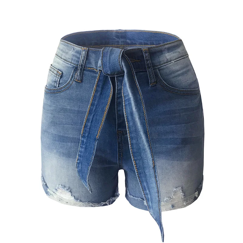 

Fashion Ripped Mid Waisted Rolled Denim Shorts Women 2022 Vintage Hole Summer Casual Sexy Pocket Short Jeans Ladies Hot Pants