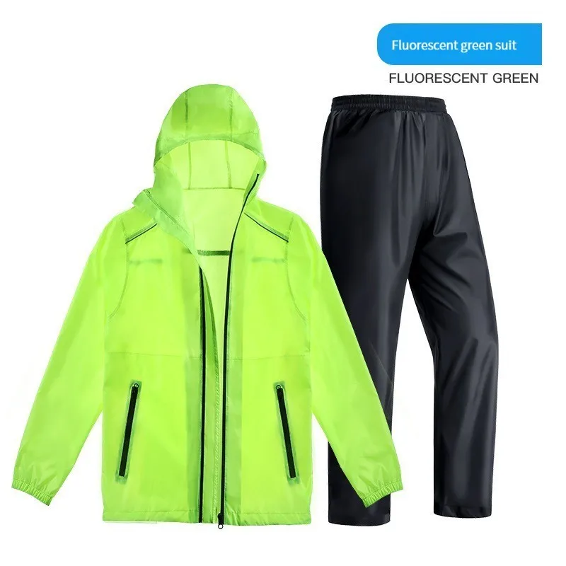 

Waterproof Split Ultra Thin Raincoat Suit Hiking Raincoat Waterproof Men's And Women's Motorcycle Raincoat Hiking Climbing