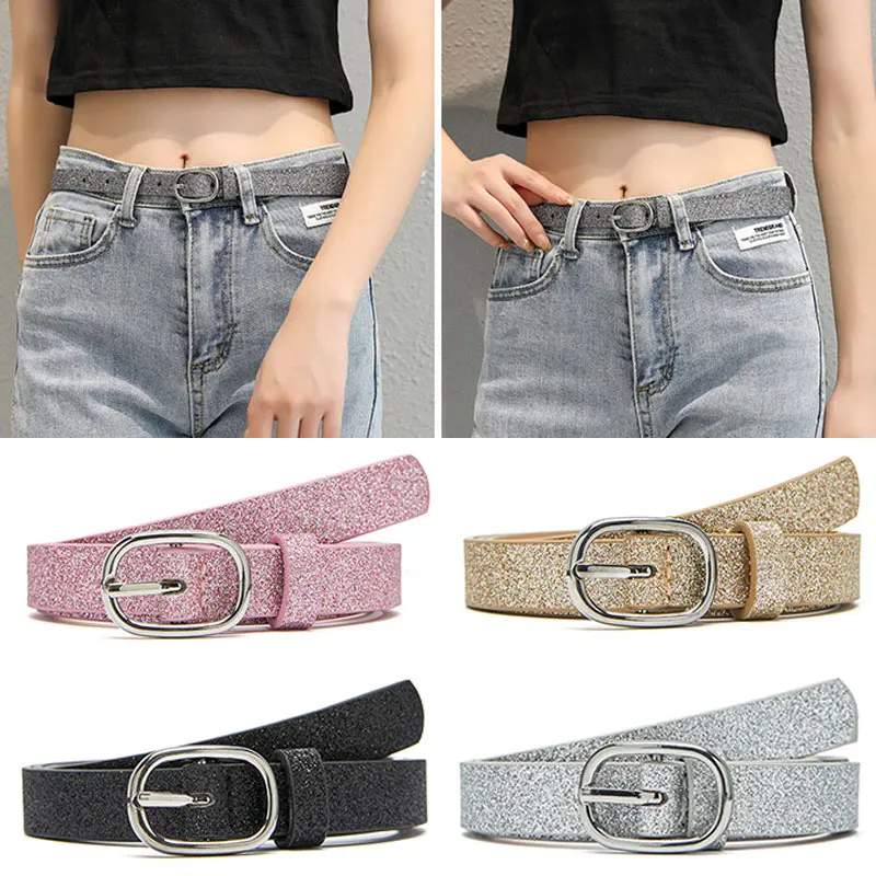 

Ремень женский из искусственной кожи, с металлической пряжкой, 10 цветов